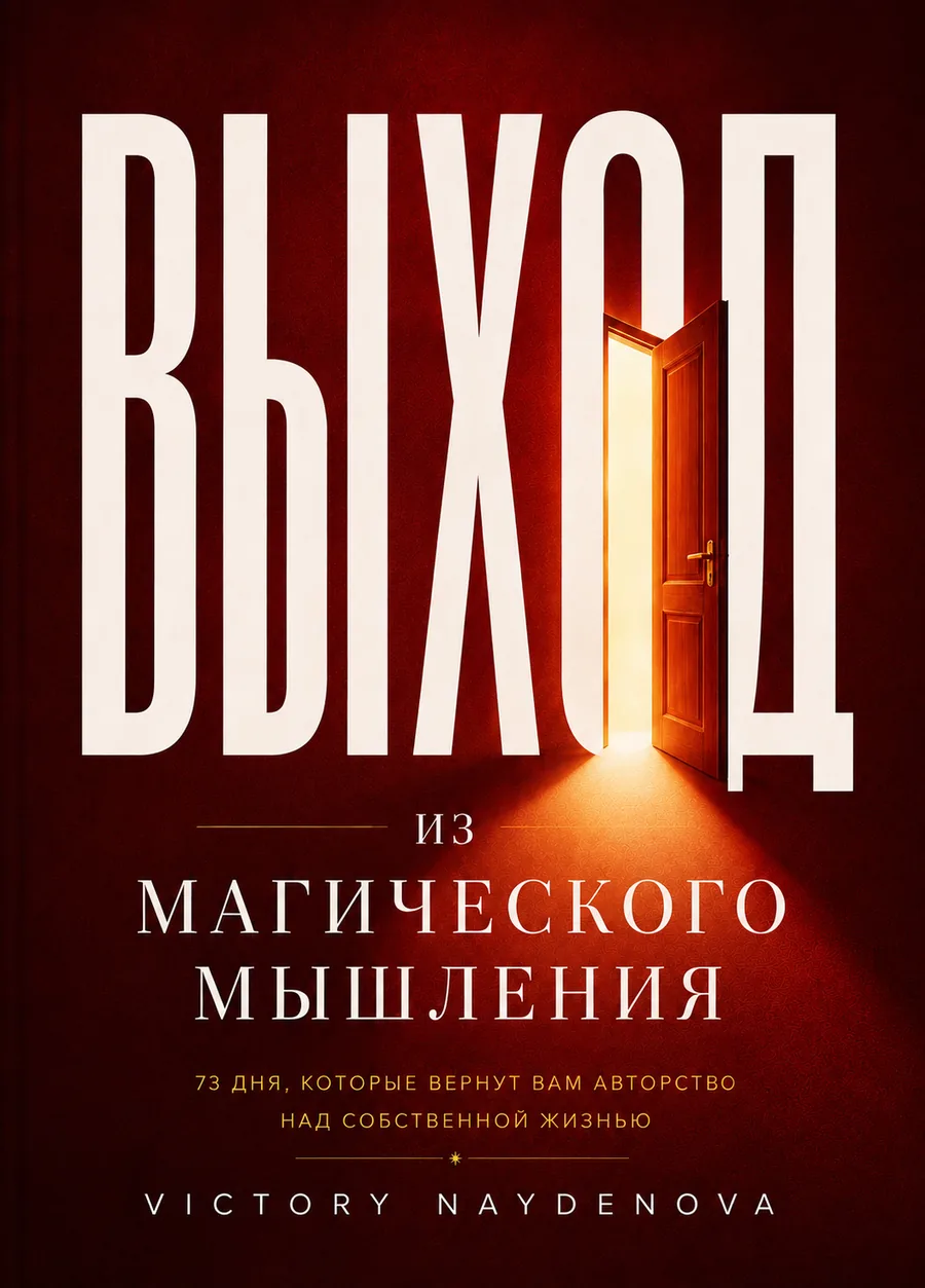 Обложка книги Виктории Найденовой «Выход из магического мышления»
