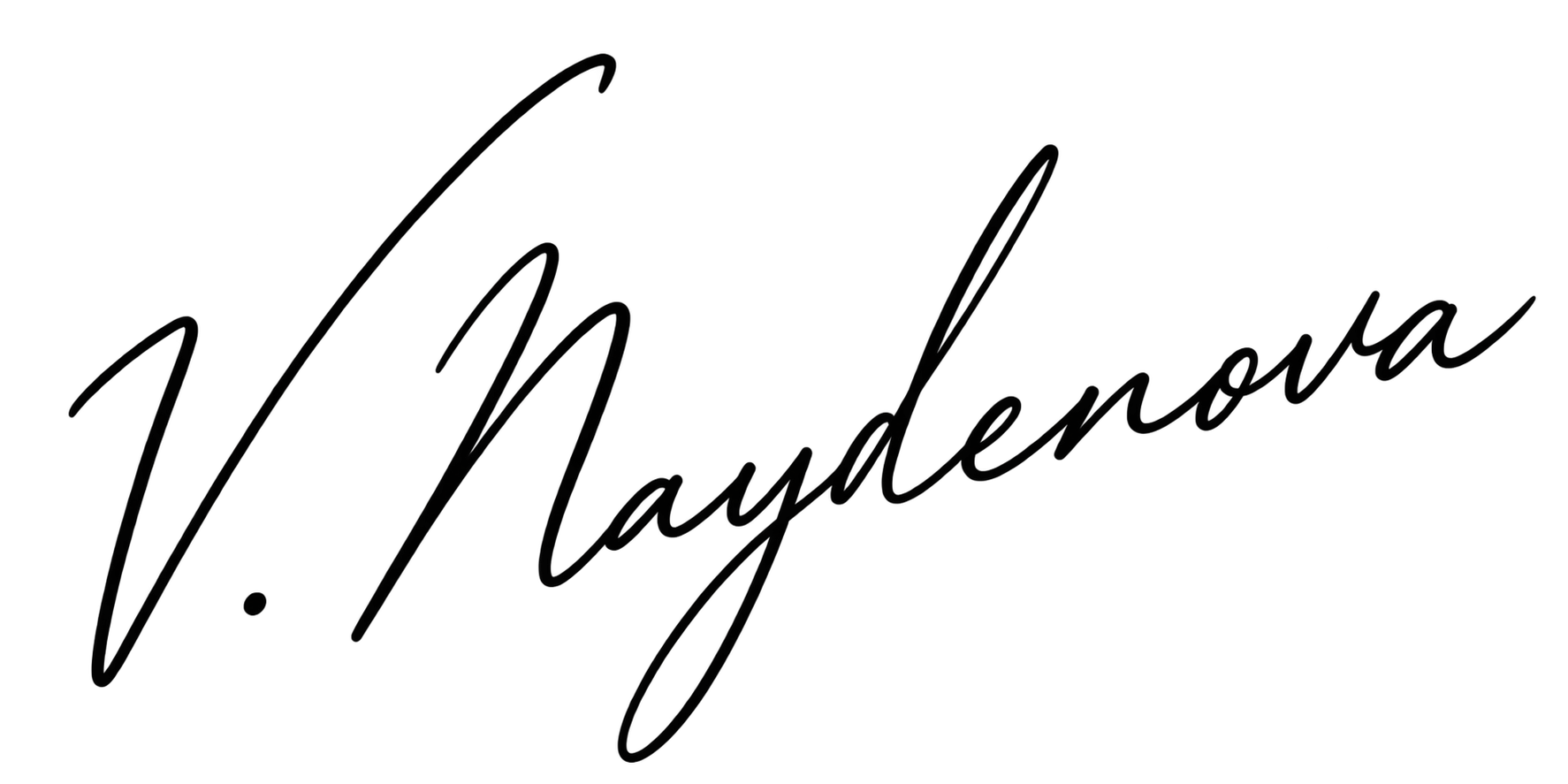 V. Naydenova signature